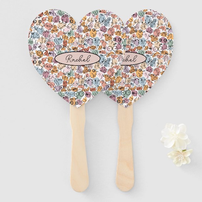 Abanico feminista divertida (Anverso y reverso)