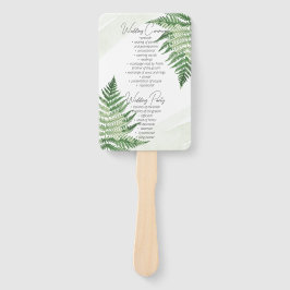 Abanico Fern verde minimalista