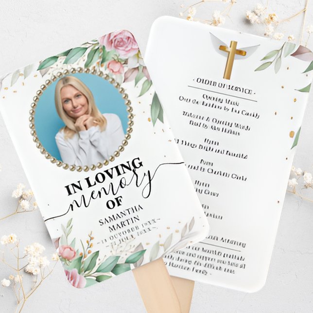 Abanico Festejo botánico floral del ventilador de mano de  (Subido por el creador)