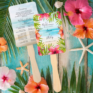 Abanico Fiesta de bodas tropicales de Island Paradise Beac