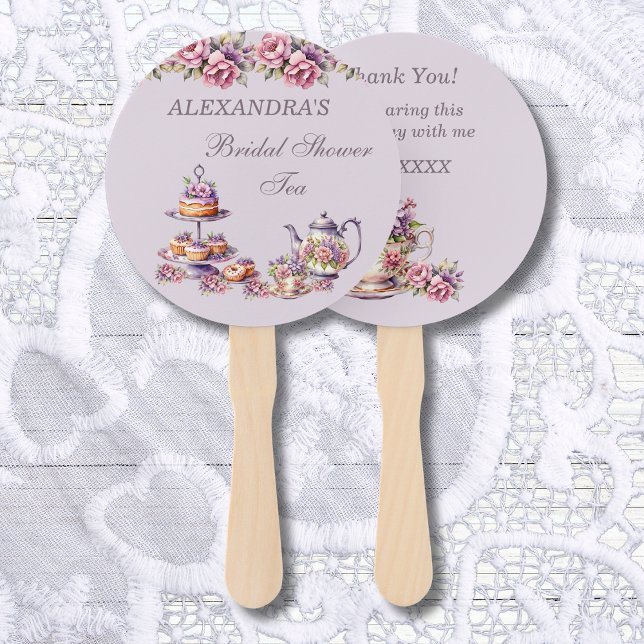 Abanico Fiesta de Despedida de Soltera con Té Floral Rosa  (Subido por el creador)