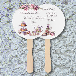 Abanico Fiesta de Despedida de Soltera con Té Floral Rosa