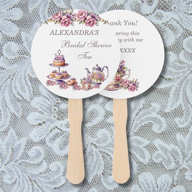 Abanico Fiesta de Despedida de Soltera con Té Floral Rosa (Subido por el creador)