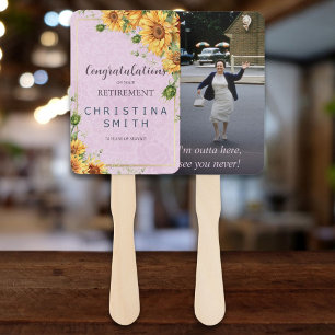 Abanico Fiesta de Jubilación de Verano Elegante de Giro Rú