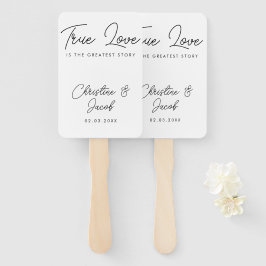 Abanico fiesta de novia moderna y sencilla