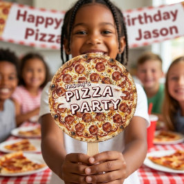 Abanico Fiesta de Pizza Cumpleaños Infantil