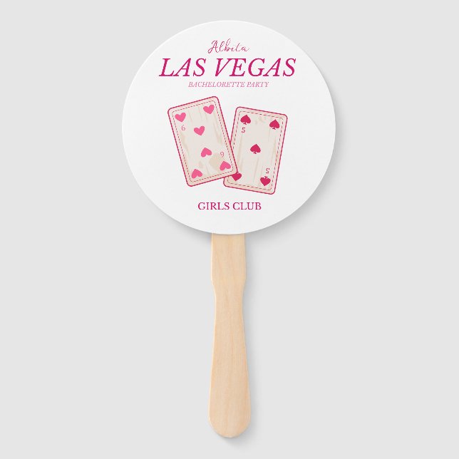 Abanico fiesta de soltería de girly las vegas (Anverso)