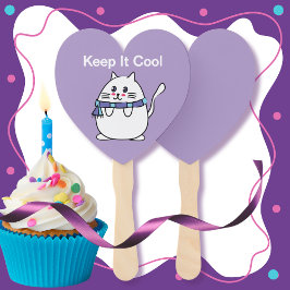 Abanico Fiesta gracioso de Guay Cat Personalizado