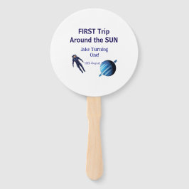 Abanico First trip around the sun planet astronaut birthda