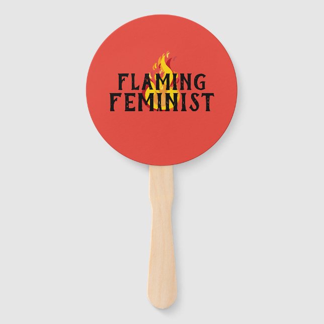 Abanico Flamante Feminismo Feminista RBG Flama 20 (Anverso)