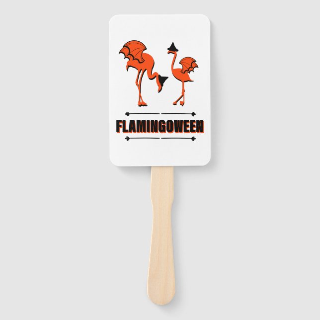 Abanico Flamingoween - Halloween (Anverso)