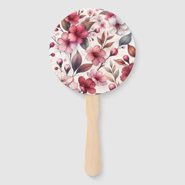 Abanico Flor de Cerezo (Anverso)