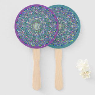 Abanico Flor de la Vida - Mandala Estilo India 1