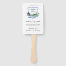 Abanico Flor silvestre de montaña rusa | Programa de bodas