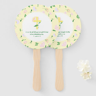 Abanico Floral Acuarela de Agua de Manantial Amarillo 
