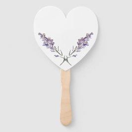 Abanico Floral violeta delgada