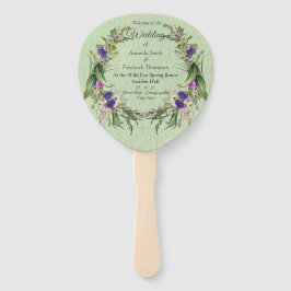 Abanico Flores de primavera ecológicas salvajes