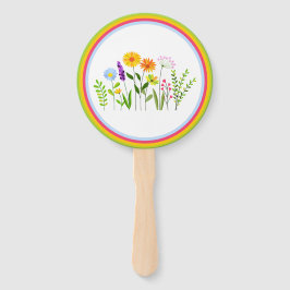 Abanico Flores salvajes de verano de primavera