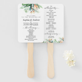 Abanico Flores tropicales y verdor Saltos conjunto de fans