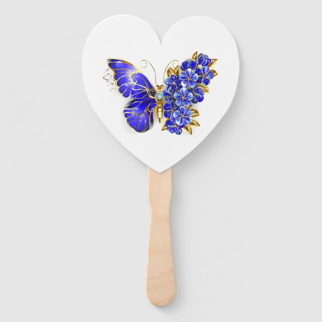 Abanico Flower Sapphire Butterfly (Anverso)