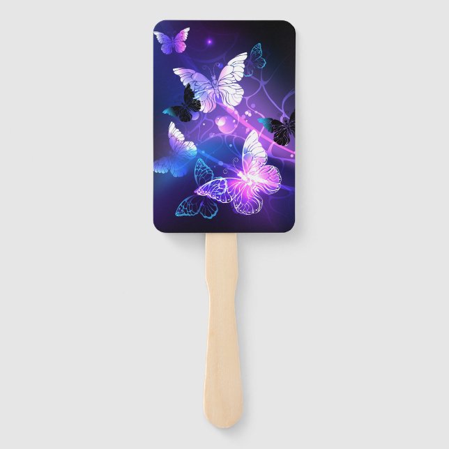 Abanico Fondo con mariposas nocturnas (Reverso)