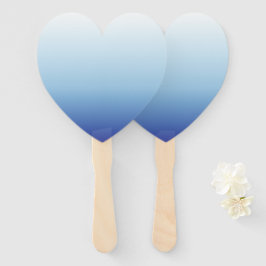Abanico Fondo degradado azul minimalista
