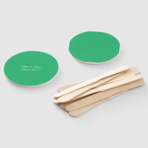 Abanico Fondo Verde Menta Plano – Diseño de Boda