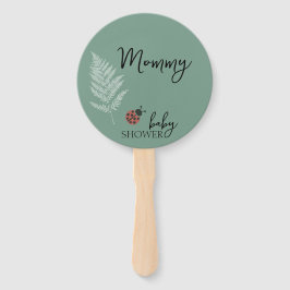 Abanico Forest Ladybugs Green Baby Shower