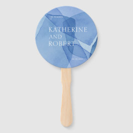 Abanico Formas de acuarela moderna Programa de bodas Venti