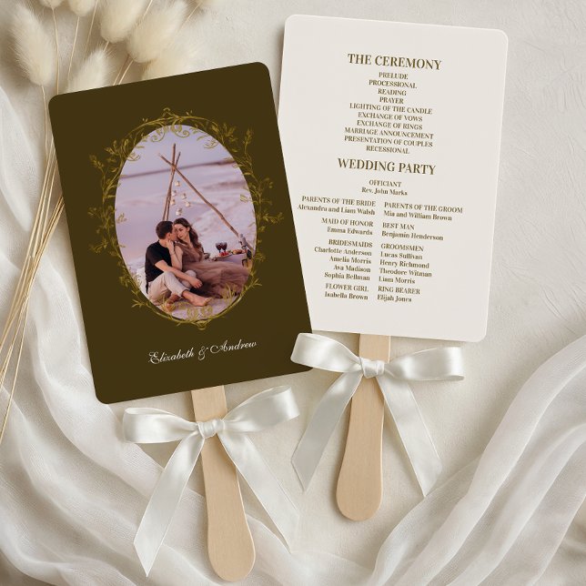 Abanico Foto Boda del marco antiguo floral de Rococo (Subido por el creador)