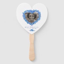 Abanico Foto conmemorativa programa de olvido-me-not para 