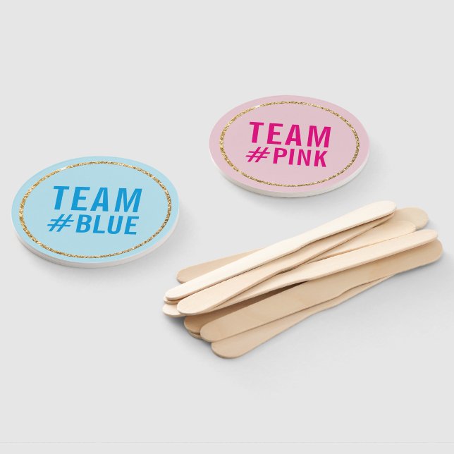 Abanico FOTO DE BEBÉ PROP género revelar niño azul chica r (No montado)