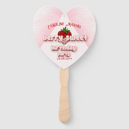 Abanico Foto de Chica de cumpleaños con fresa dulce de Ber