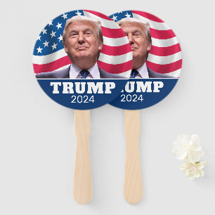 Abanico Foto de Donald Trump - desfile presidencial 2024