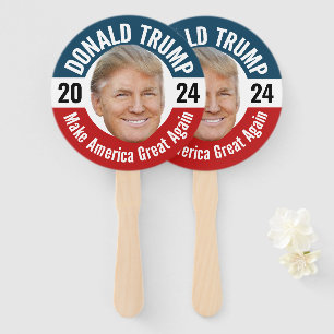 Abanico Foto de Donald Trump - desfile presidencial 2024