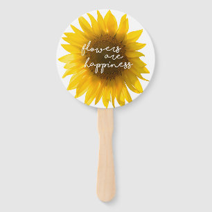 Abanico Foto de girasol real Campo Flores son felicidad