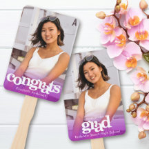 Foto de graduación simple aguijón púrpura moderno