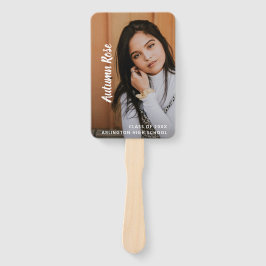 Abanico Foto de graduado simple Graduación moderna