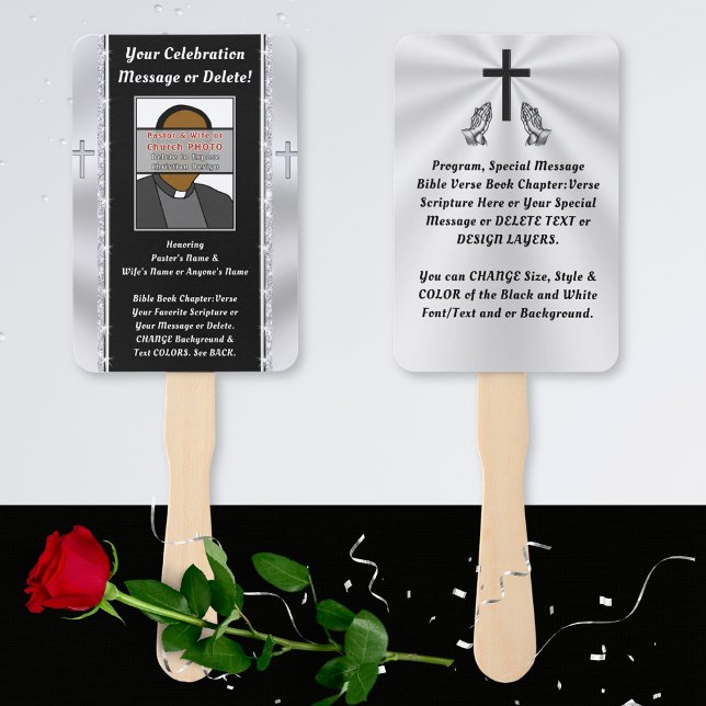 Abanico Foto personalizada, programa cristiano o iglesia (Subido por el creador)