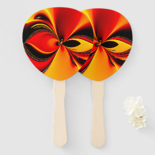 Abanico Fractal Furia Naranja