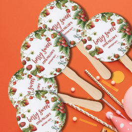 Abanico Fresa primer cumpleaños Berry primero