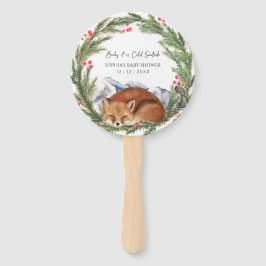 Abanico Frío fuera de Woodland Fox Winter Baby Shower