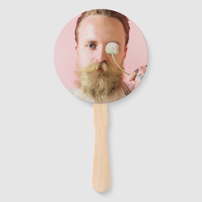 Abanico Fun Face personalizado en un stick Bachelorette Pr (Anverso)