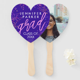 Abanico Fun Girly Purple Y Pink Graduate School Foto
