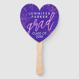 Abanico Fun Girly Purple Y Pink Graduate School Foto