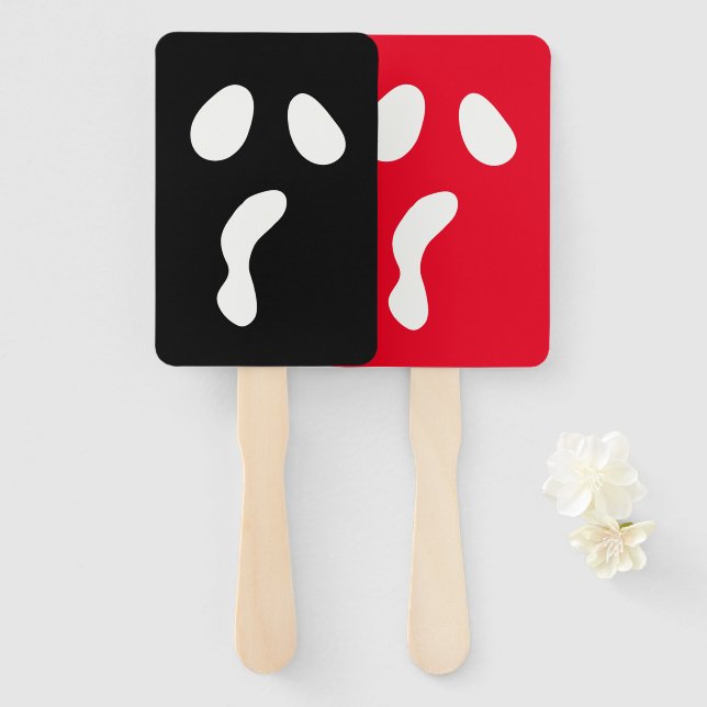 Abanico Fun Halloween Boo se enfrenta a un Fiesta fantasma (Anverso y reverso)