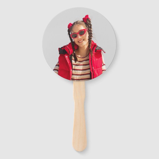 Abanico Fun Personalized Face on a Stick Photo Prop  (Anverso)