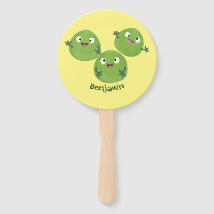 Abanico Funny Brussels brota personalizado de verduras