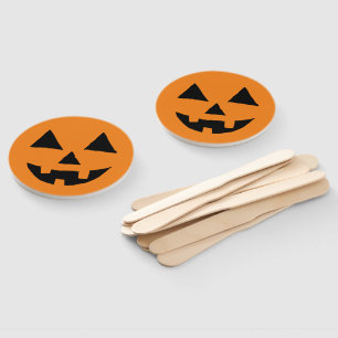 Abanico Funny Jack O Lanter Halloween Arte Simple Jack O