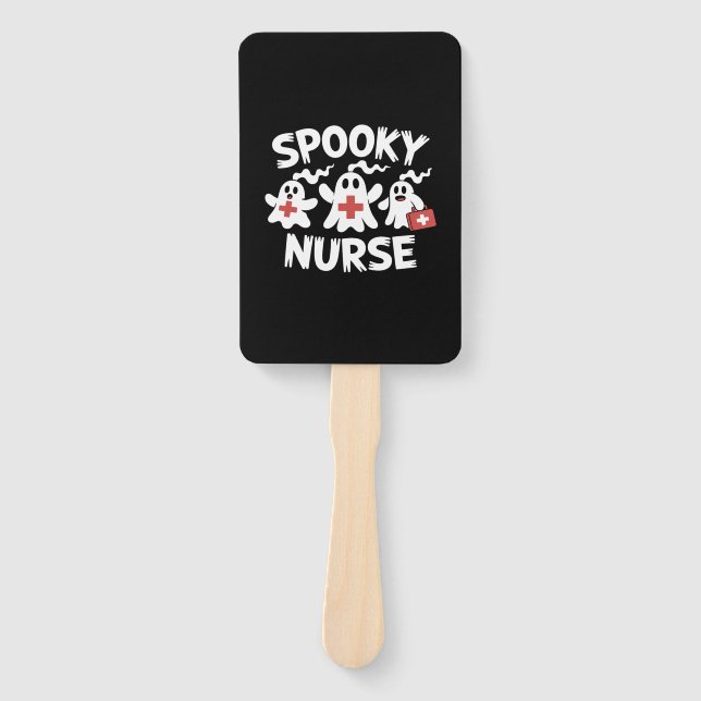 Abanico Funny Nurse Halloween (Anverso)
